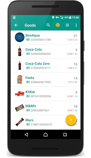 Goods list of Stock and Inventory Simple
